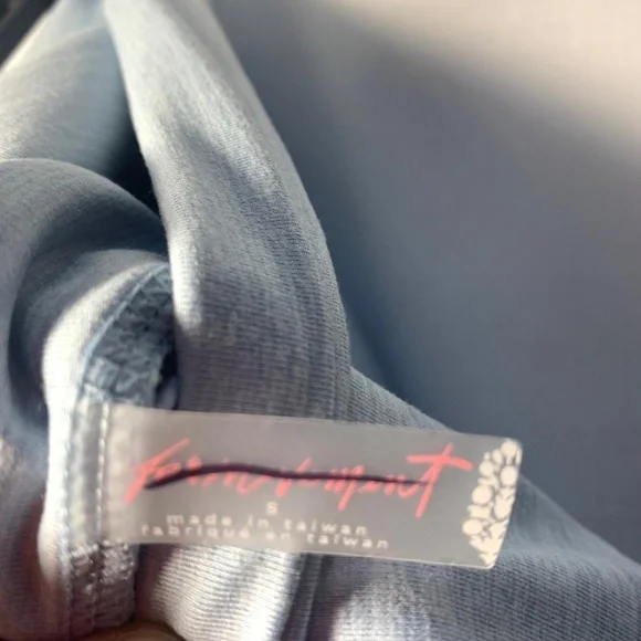 NWOT Zen Again Heather Flares By FP Movements Heather Blue Pearl small - Picture 9 of 11